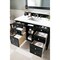 James Martin Vanities Brittany 48in Single Vanity, Black Onyx w/ 3 CM White Zeus Quartz Top 650-V48-BKO-3WZ - alternate 3